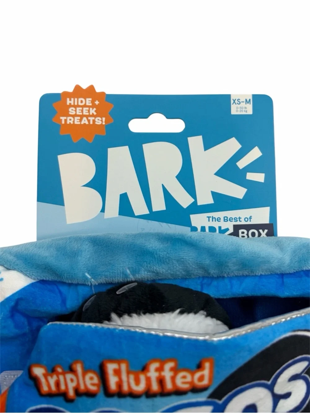NWT | BarkBox Dogo Dunkers Triple Fluffed Plush Dog Toy
